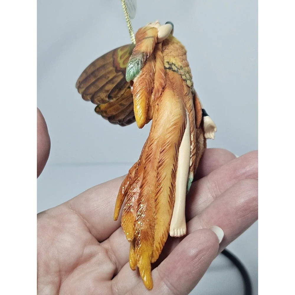 Ashton Drake On Wings of Light Pheasants Flight Fairy Ornament Vintage Butterfly